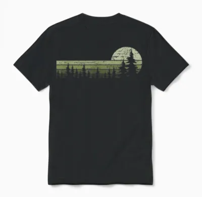 Wald Bäume Natur Wandern Naturliebhaber Vintage Classic Nature Wilderness T-Shirt Black Small Eu Small M 16.5 Crew Neck Short Sleeve Women's Nature Friends Hikers Unisex T-Shirt - Black