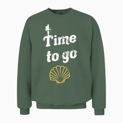 Camino De Santiago Way of St. James Pilgrims Unisex Sweatshirt - Military Green