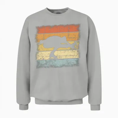 Figure Skating Retro Unisex Sweatshirt - Ash