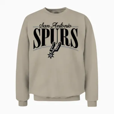 Nba – San Antonio Spurs Logo Arch Unisex Sweatshirt - Sand