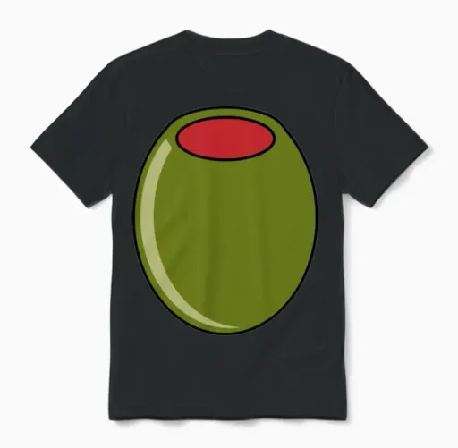 Olive Unisex T-Shirt in Black
