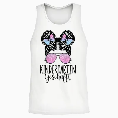 Kinder Kindergarten Geschafft 2026 2027 Kita Abschluss Unisex Tank Top - White