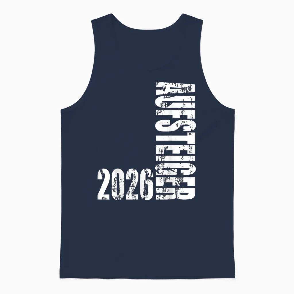 Aufsteiger 2026 Vintage Motiv Aufstiegsfeier Mannschaft Fun Unisex Tank Top in Navy