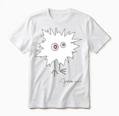 Woolly Beastie Flashed © Chyropterum Innoxius Unisex T-Shirt - White