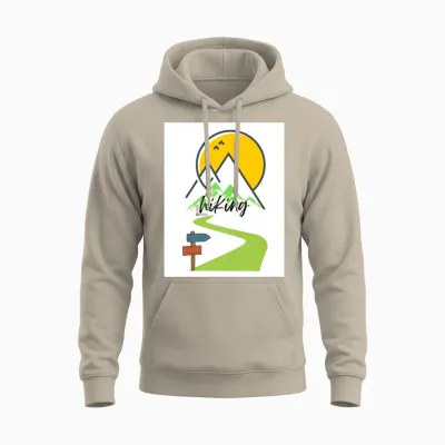 Hiking Unisex Hoodie - Sand