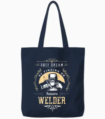 Welder Mans Tote Bags - Navy
