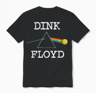 Funny Pickleball Shirt. Dink Player Usa Vintage Retro Unisex T-Shirt - Black