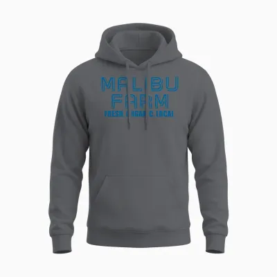 Malibu Farm Miami Beach Fresh Organic Local Unisex Hoodie - Charcoal