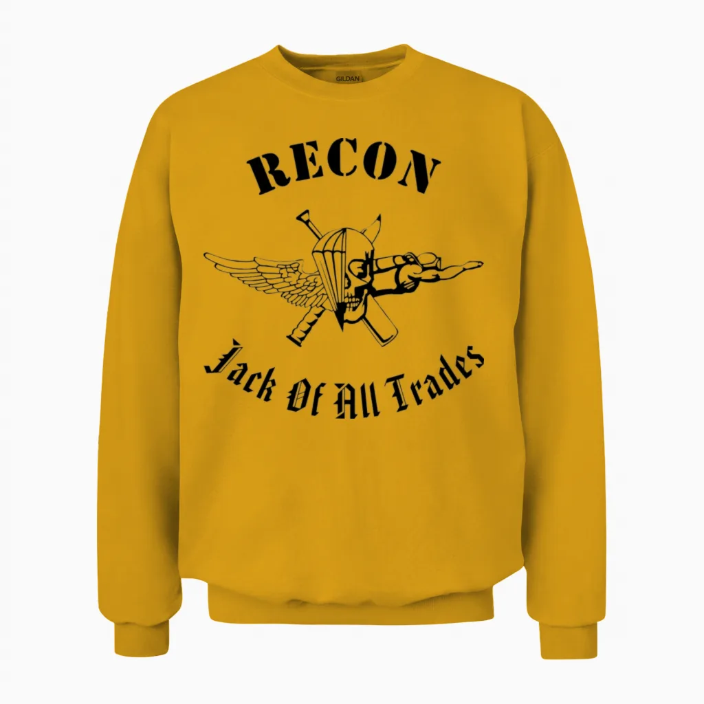 Recon Jack of All Trades Unisex Sweatshirt in Gold