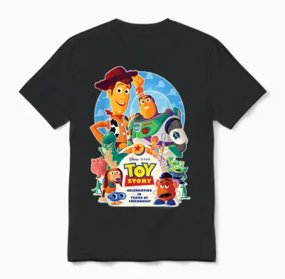 Disney & Pixar's Toy Story 30th Anniversary Official Unisex T-Shirt - Black