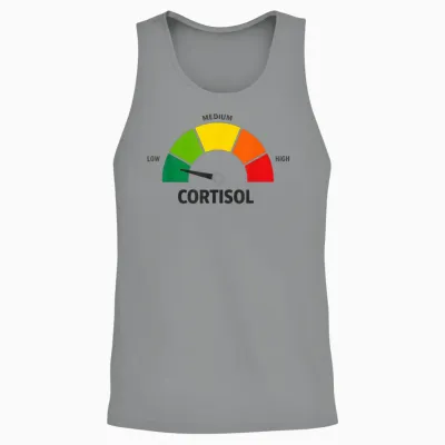 Low Cortisol Levels V Meme Unisex Tank Top - Sport Grey