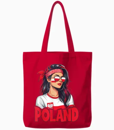 Polen Flagge Frau Sonnenbrille Mädchen Polska Tote Bags - Red