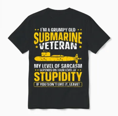 Submarine Veteran Navy Submariner Unisex T-Shirt - Black