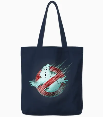 Ghostbusters: Frozen Empire Gefroren No Ghost Logo Tote Bags - Navy