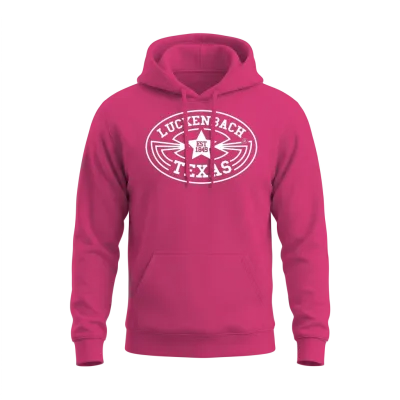 Luckenbach Vintage Texas Country Music Unisex Hoodie - Heliconia