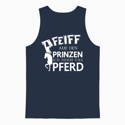 Horse Quote Unisex Tank Top - Navy