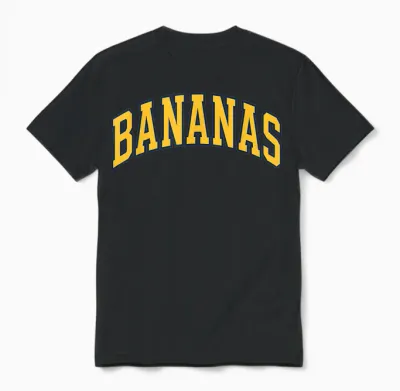 Banana - Throwback Design - Classic Unisex T-Shirt - Black