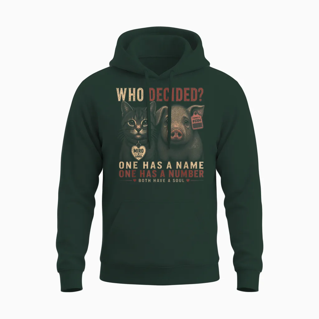 Végétalien Spécialisme Véganisme Droits Des Animaux Libération Animale Vegan Unisex Hoodie in Forest