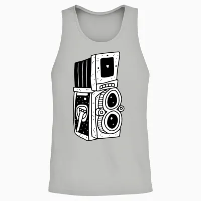 Retro Camera Unisex Tank Top - Ash