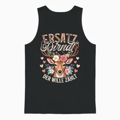 Trachtenshirt Damen Dirndl Shirt Passend Für Oktoberfest Unisex Tank Top - Black