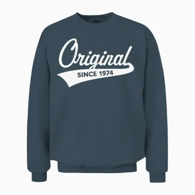 Original Since 1974 (year of Birth, Birthday / W) Unisex Sweatshirt - Dark Heather