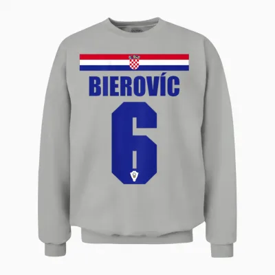 Kroatien Sauf-Trikot Party Trikot Unisex Sweatshirt - Ash