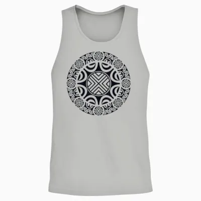 Hawaiian Maori Tribal Polynesian T-Shirt, Grey, S Unisex Tank Top - Ash
