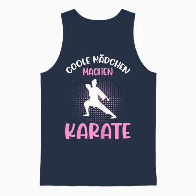 Karate Damen Kampfsport Queen Mädchen Karate Unisex Tank Top - Navy