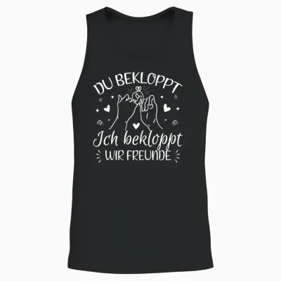 Du Bekloppt Ich Bekloppt Wir Friends Bff Best Friend Bff Unisex Tank Top - Black