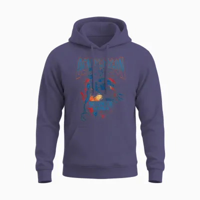 Stranger Things Demogorgon Band T-Shirt, Black Unisex Hoodie - Heather Sport Dark Navy