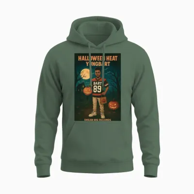 Halloween Heat Yungbart Unisex Hoodie - Military Green
