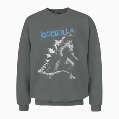 Monsterverse Godzilla Crackle - Officially Licensed Unisex Sweatshirt - Graphite Heather