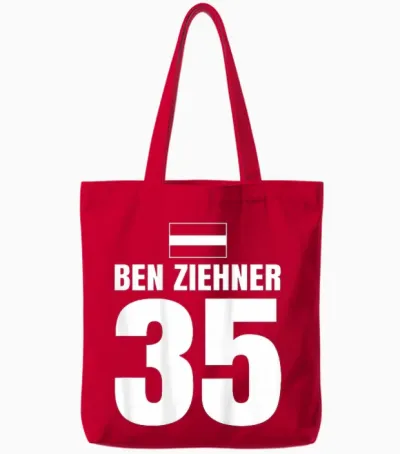 Men's Mallorca Sauf Austria Ben Ziehner T-Shirt, Red, S Tote Bags - Red