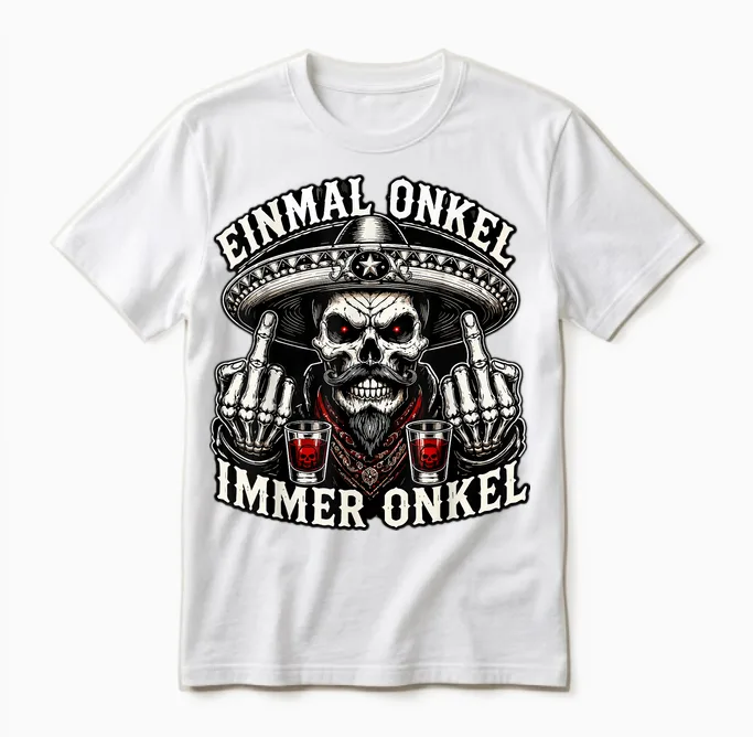 Einmal Onkel Immer Onkel - La Familia Mitten Unter Euch 2026 Unisex T-Shirt in White