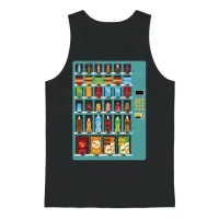 Vending Machine Drinks Vending Machine Unisex Tank Top - Black – 1