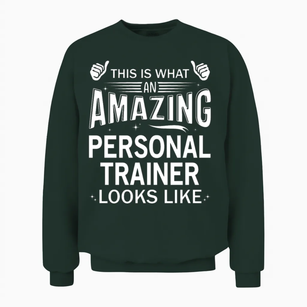 Amazing Personal Trainer Unisex Sweatshirt in Forest
