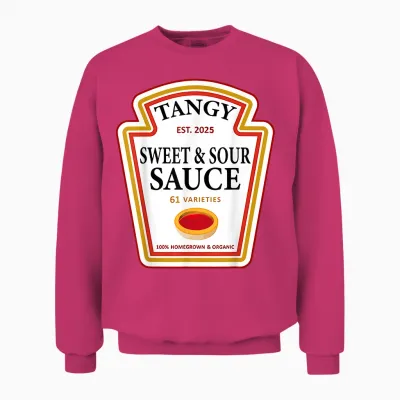 Tangy Sweet and Sour Sauce Group Condiment Halloween Costume Unisex Sweatshirt - Heliconia
