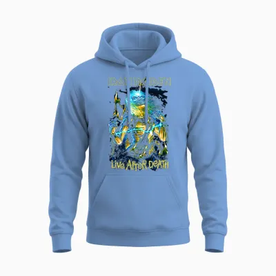 Iron Maiden Live After Death T-Shirt Haut De Gamme Unisex Hoodie - Carolina Blue