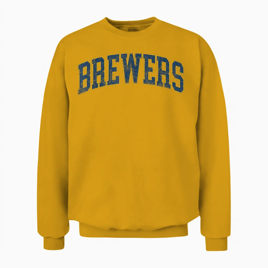 Vintage Brewers Retro Classic Gifts for Men Women Unisex Sweatshirt in Gold