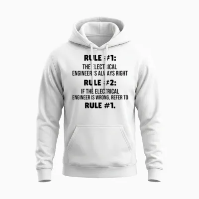 Electrical Engineering Gifts Electrical Engineer Unisex Hoodie - White