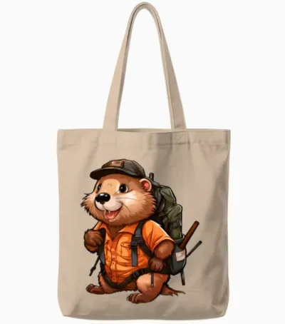 Beaver Mountaineering / Hiking Beaver Tote Bags - Natural