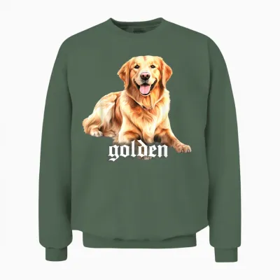 Golden Retriever Unisex Sweatshirt - Military Green