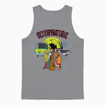 Scooby-Doo Scoobynthetic Mystery Machine and Baby with Gang Unisex Tank Top - Sport Grey