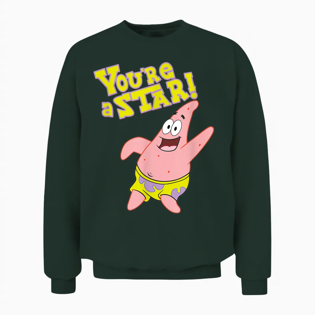 Patrick Star - You're a Star! Unisex Sweatshirt in Forest