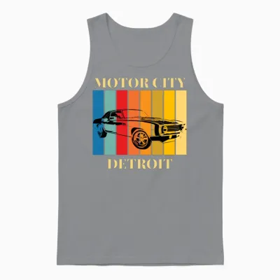 Motor City Retro Unisex Tank Top - Sport Grey