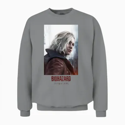 Resident Evil Requiem Grace Art Bp Unisex Sweatshirt - Sport Grey