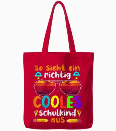Kinder Tschüss Kindergarten Ich Rocke Jetzt Die Schule Schulkind Tote Bags - Red
