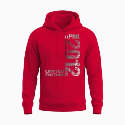 April 2012 Junge Mädchen 14. Geburtstag Limited Edition 14 Unisex Hoodie - Red
