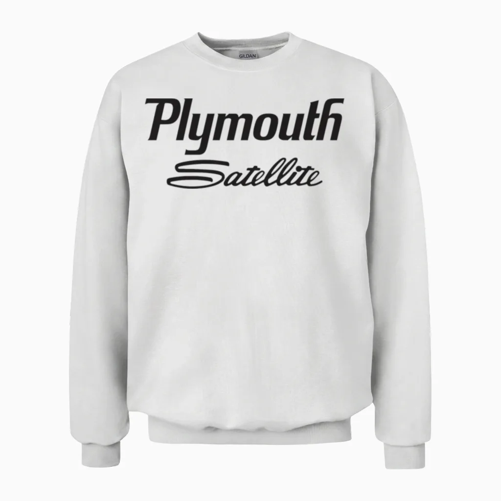 Plymouth Satellite Unisex Sweatshirt in White