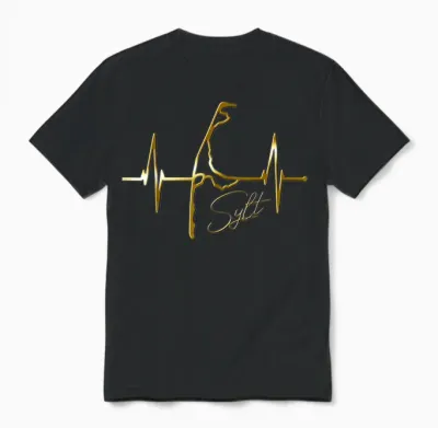 Sylt Skyline Herzschlag Nordsee Herz Nordfriesen I Love Sylt Unisex T-Shirt - Black